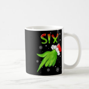 Six Funny Six Seven 6 7 Meme Santa Christmas Xmas Coffee Mug
