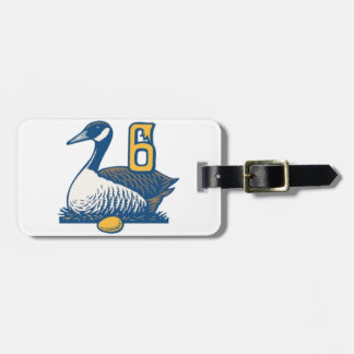 Six Geese a-Laying Luggage Tag