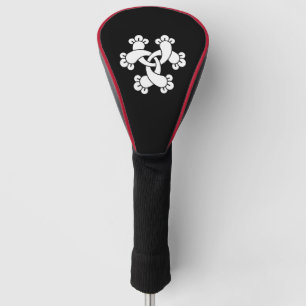 Six interlocking cloves golf head cover