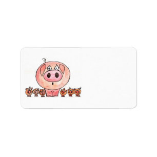 Six Little Pigs Label