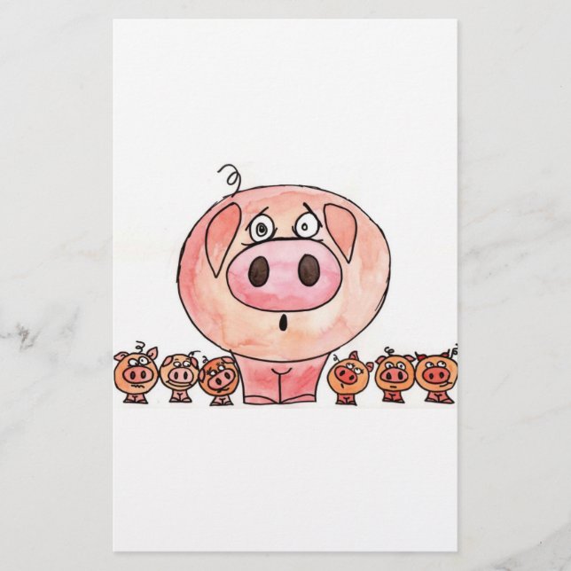 Six Little Pigs Stationery (Front)