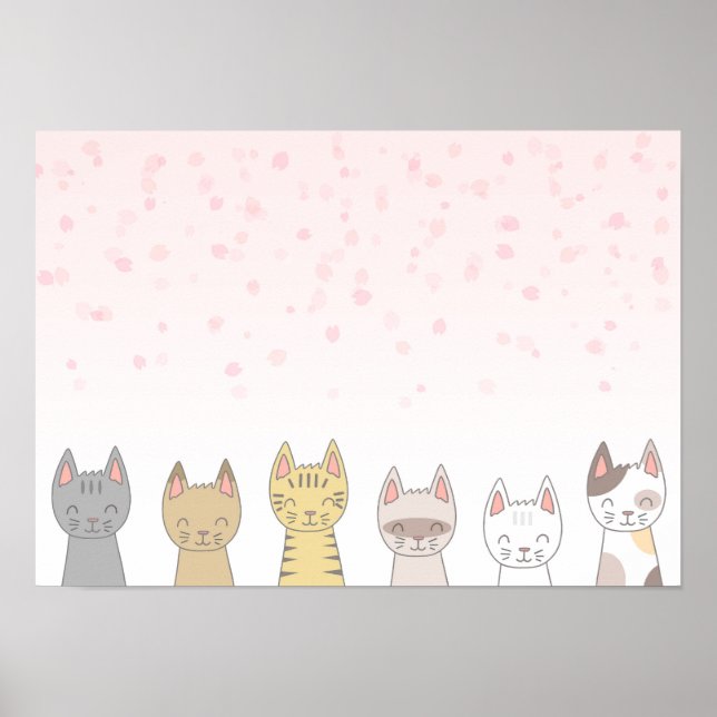 Six loveable cats. poster (Front)