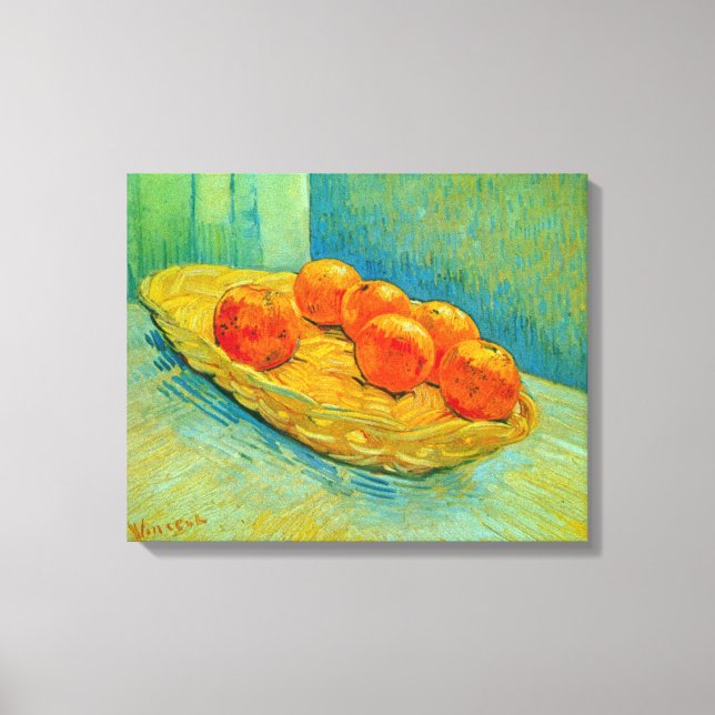 Six Oranges by Vincent van Gogh Canvas Print (Front)