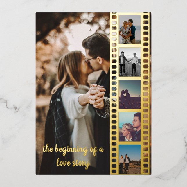 Six Photos Collage Film Save the Date (Front)