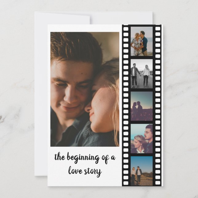 Six Photos Collage Inspirational Save the Date (Front)