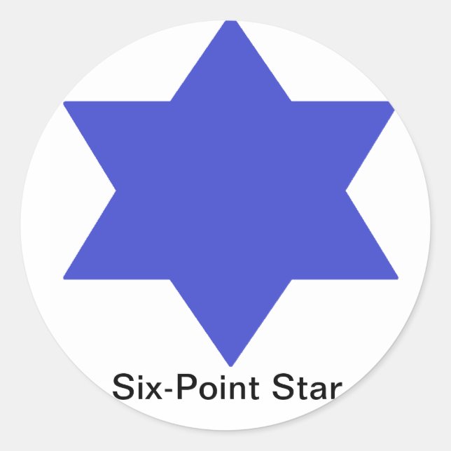 Six-Point Star Sticker (Front)