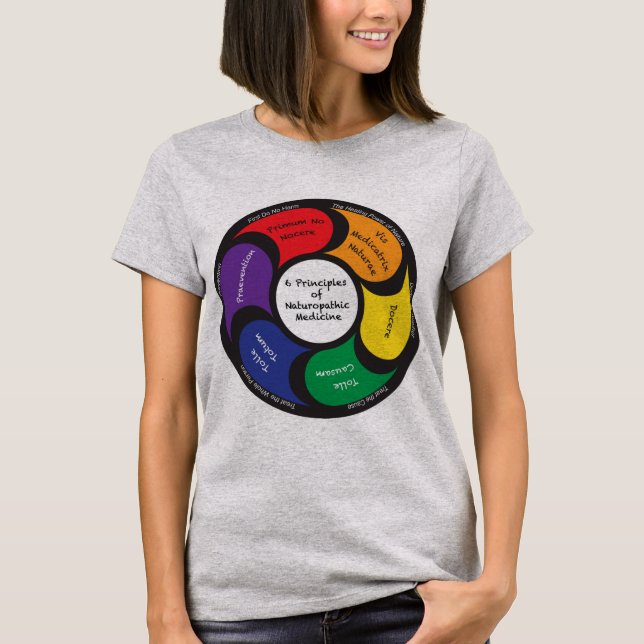 Six Principles of Naturopathic Medicine T-shirt (Front)