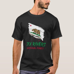 Six Rivers National Forest California Splatter Fla T-Shirt