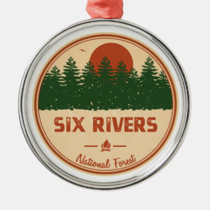 Six Rivers National Forest Metal Tree Decoration