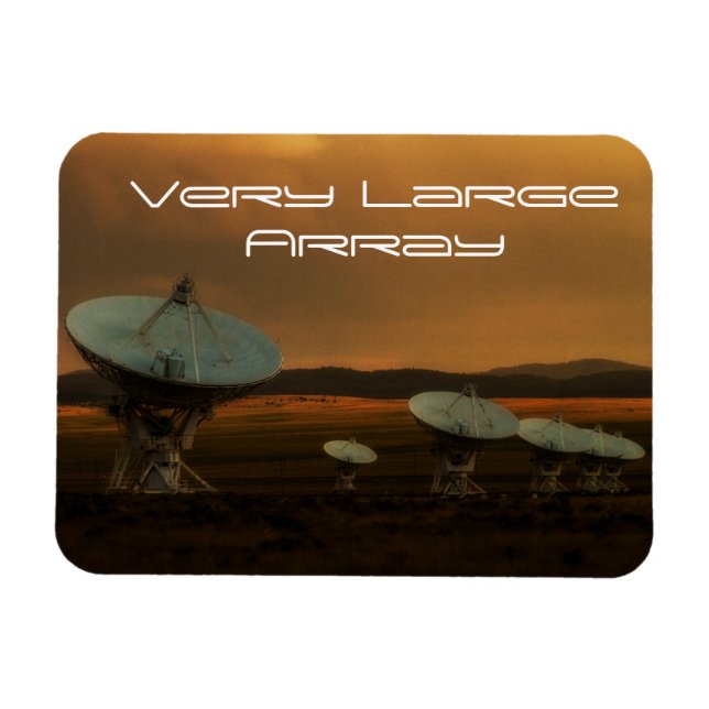 Six satellites all in a row, Very Large Array Magnet (Horizontal)
