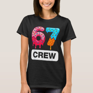 Six Seven 67 Birthday Crew Ice Cream Cake Gen Alph T-Shirt