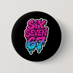 Six Seven 67 Bysebyll Ice Cream Drip Mason Meme Ki 6 Cm Round Badge