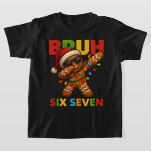 SIX SEVEN 67 Christmas Bruh   Funny Dabbing Ginger T-Shirt