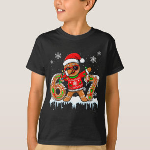 Six Seven 67 Christmas Funny Santa Gingerbread Dab T-Shirt