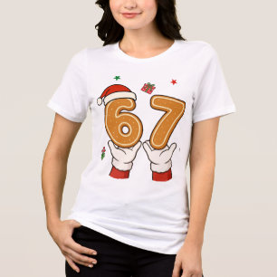 Six Seven - 67 Christmas Tri-Blend Shirt