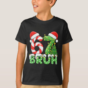 Six Seven 67 Funny Santa Bruh Christmas Meme T-Shirt