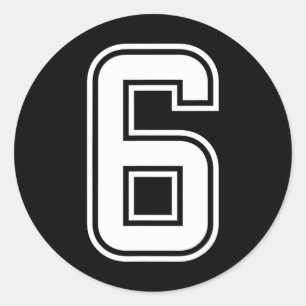 Six Seven 67 Matching Number 7 Halloween Birthday  Classic Round Sticker