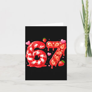 Six Seven 67 Meme 6 7 Valentines Day Heart Men Wom Card