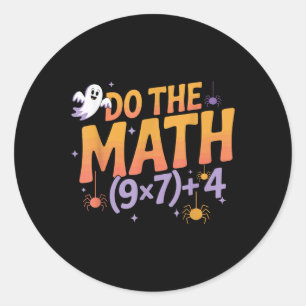 Six Seven 67 Meme Do The Math Halloween Alpha Gen  Classic Round Sticker