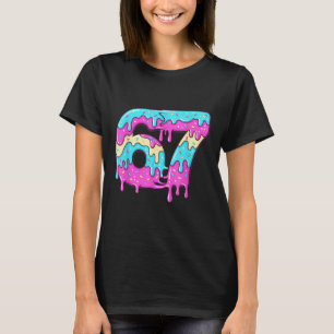 Six Seven 67 Meme Drippy Number 67 Ice Cream  T-Shirt