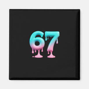 Six Seven 67 Meme For Gen Alpha Kids And Adults 6  Magnet