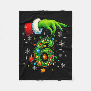 Six Seven 67 Meme Funny Christmas Couple Matching Fleece Blanket