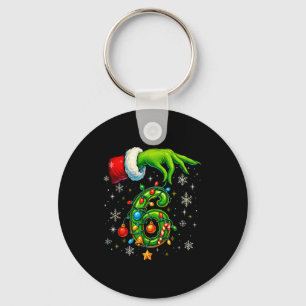 Six Seven 67 Meme Funny Christmas Couple Matching Key Ring