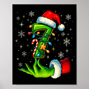 Six Seven 67 Meme Funny Christmas Couple Matching Poster