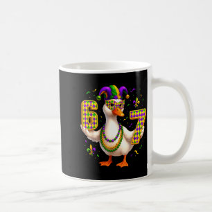 Six Seven 67 Meme Goose With Jester Hat & Bead Coffee Mug