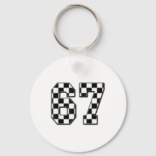 Six Seven 67 Meme Number 67  Key Ring