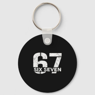 Six Seven 67 Number 67 Meme 6 7 Trendy Six Seven G Key Ring