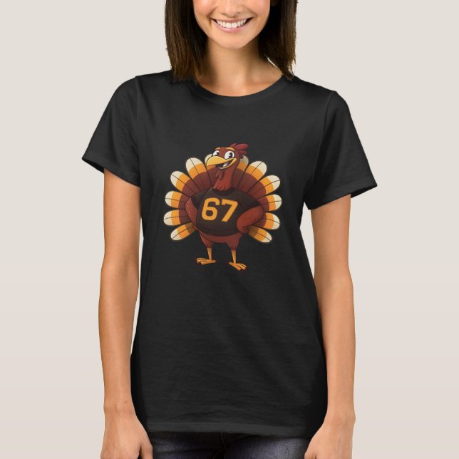 Six Seven 67 Thanksgiving T-Shirt (Front)
