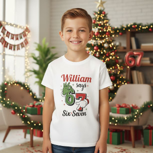 Six Seven 6•7 - Boys Christmas T- shirt