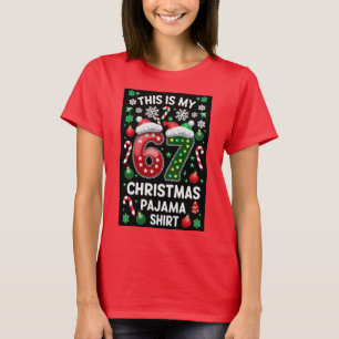 Six Seven 6 7 Christmas Tee Meme Holiday Shirt