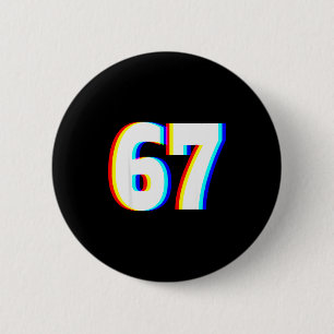 Six Seven 6 7 Edm Optical Illusion Cm Round Badge