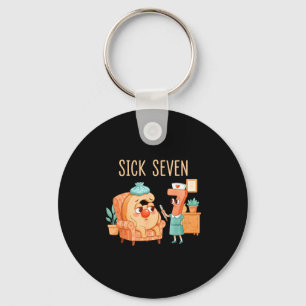 Six Seven 6 7 Funny 67 Gen Alpha Slang 6-7 Meme Nu Key Ring