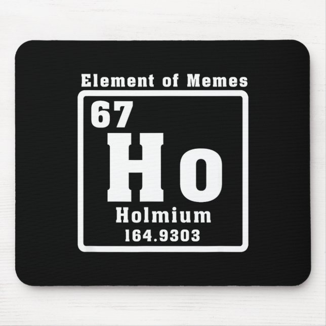 Six Seven 6 7 Funny Number Meme  Mouse Pad (Front)