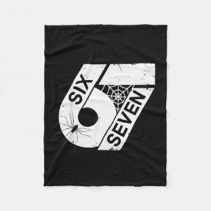 Six Seven 6 7 Meme 6 7 Halloween Costume  Fleece Blanket