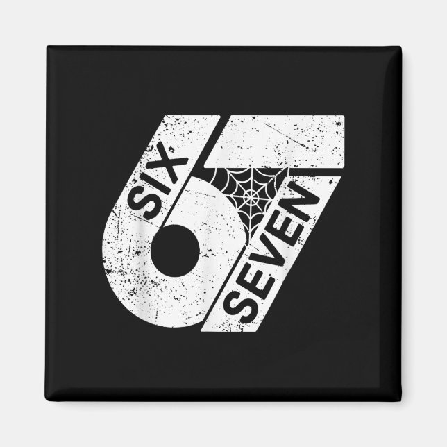 Six Seven 6 7 Meme 6 7 Halloween Costume  Magnet (Front)