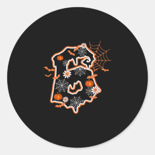 Six Seven 6 7 Meme Funny 67 Costume Design Couples Classic Round Sticker