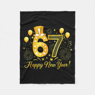 Six Seven 6 7 Meme Funny Happy New Year 67 2026  Fleece Blanket