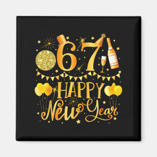 Six Seven 6 7 Meme Funny Happy New Year 67 2026  Magnet