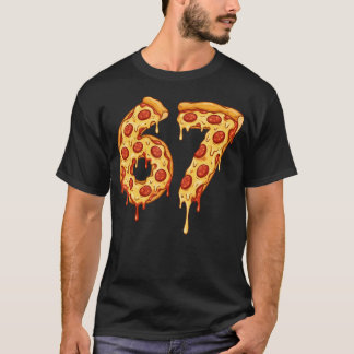 Six Seven 6 7 Meme Funny Pizza 67 Matching s Boys T-Shirt