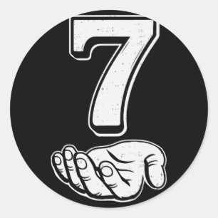 Six Seven 6 7 Meme Gen Alpha Slang 6 7 Hands Coupl Classic Round Sticker