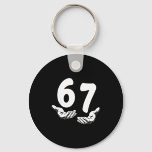 Six Seven 6 7 Meme Hands Funny Kids Teen Boys  Key Ring