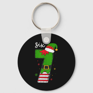 Six Seven 6 7 Meme Santa Christmas Xmas Number 67 Key Ring