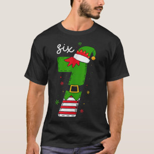 Six Seven 6 7 Meme Santa Christmas Xmas Number 67 T-Shirt