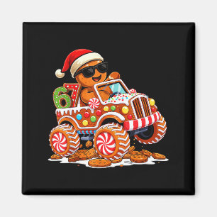 Six Seven 6 7 Monster Truck Gingerbread Man Christ Magnet