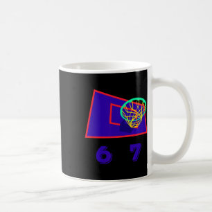 Six Seven 6 7 Sketll Meme Hoop Design Coffee Mug