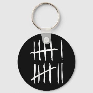 Six Seven 6 7 Tally Marks 67 Meme 6-7 Numbers Key Ring